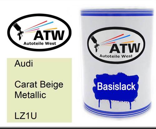 Audi, Carat Beige Metallic, LZ1U: 500ml Lackdose, von ATW Autoteile West.